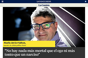 En La Contra de La Vanguardia: Lluís Amiguet entrevista a Mario Sabán